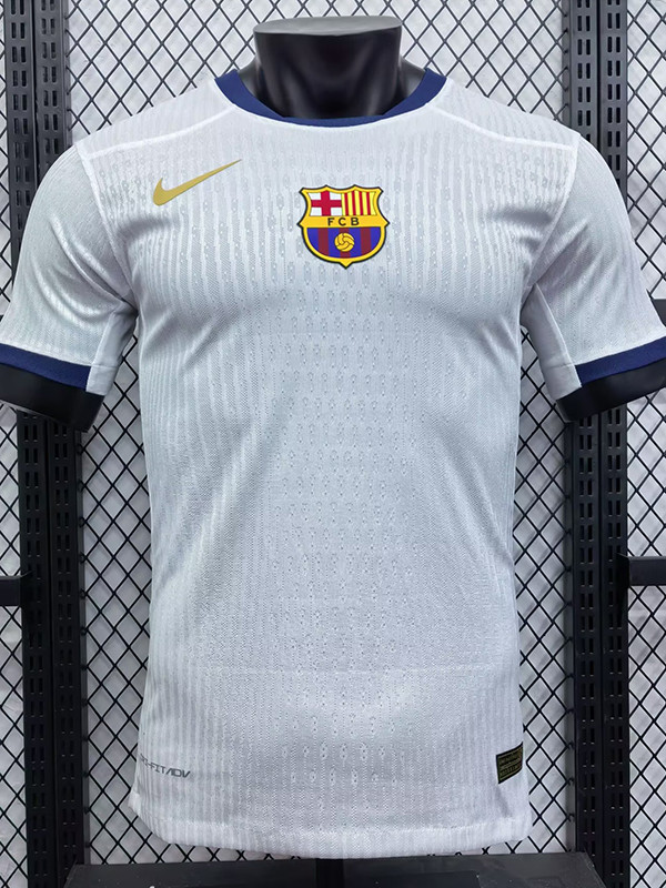 25/26 BAR White Team Logo Special Edition Player Version Soccer Jersey(队标）