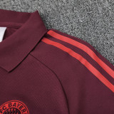 25/26  Bayern Maroon Polo Collar Pants Set