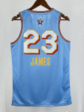 24/25 ALL-STAR JAMES # 23 Light  Blue Top Quality Hot Pressing NBA Jersey