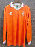 1991/1992 Netherlands Home Long Sleeve Retro Soccer Jersey