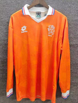 1991/1992 Netherlands Home Long Sleeve Retro Soccer Jersey