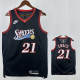 25/26 76ERS EMBIID #21 Black Top Quality Hot Pressing Retro NBA Jersey