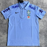 25/26 Brazil Lake Blue Retro Edition  Polo Jersey