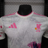 24/25 Japan White Pink Eagle Player Version Soccer Jersey