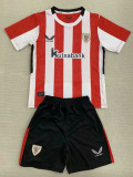 24/25 Bilbao Home Kids Soccer Jersey