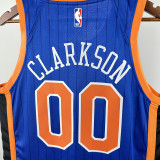 23/24 KNICKS CL ARK SON #00 Blue City Edition Top Quality Hot Pressing NBA Jersey