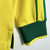 1998 Brazil Home Long Sleeve Retro Soccer Jersey