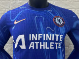 24 /25 CHE Home （With Advertisements）Player Version Long Sleeve Soccer Jersey（胸前广告）