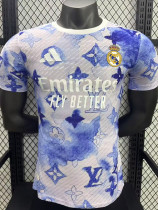25/26 RMA Purple Pattern Edition White  Player Version Soccer Jersey