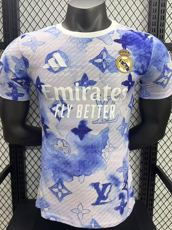 25/26 RMA Purple Pattern Edition White  Player Version Soccer Jersey