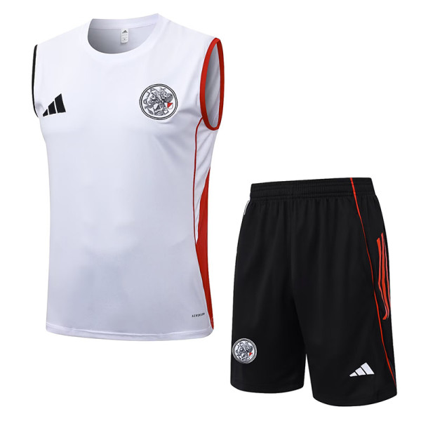 25/26 Ajax White Training Vest Suit #D25150