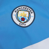 2024 Man City White&Blue  Retro version Windbreaker