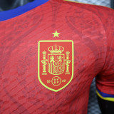 2024 Spain Red Special Edition Player Version Soccer Jersey