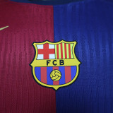 24/25 BAR Home Player Version Long Sleeve  Soccer Jersey('Spotify'长袖）