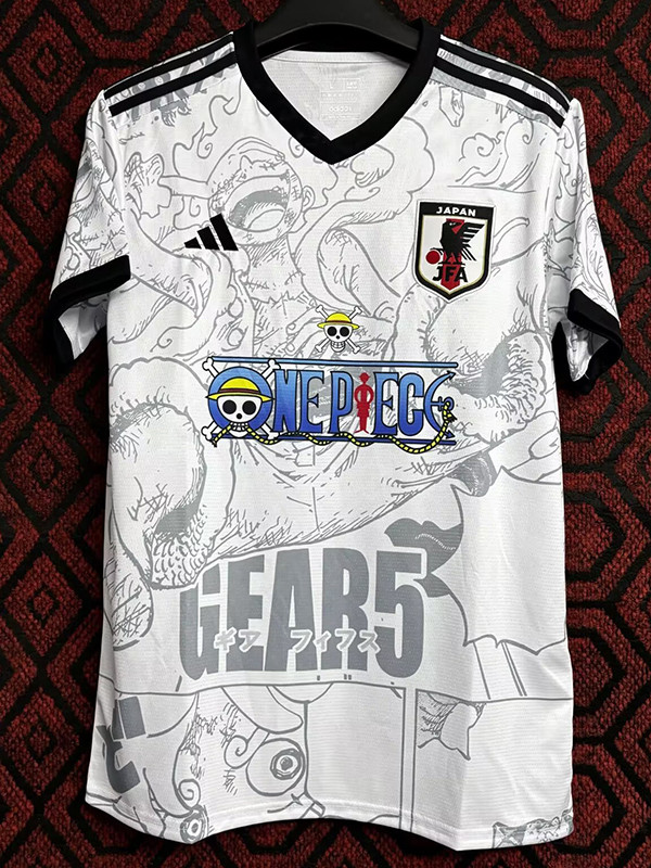 24/25 Japan White Grey One Piece Fans Soccer Jersey