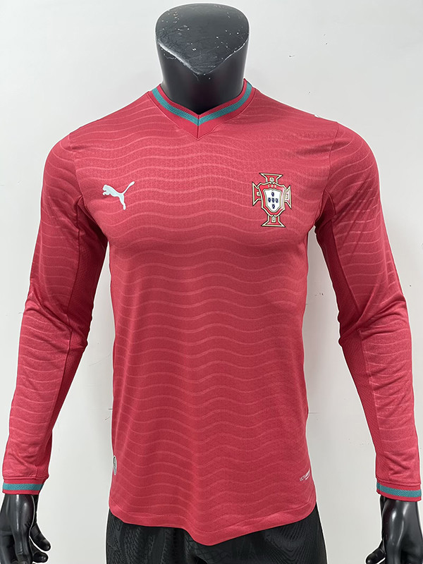 26/27 Portugal Home Player Version Long Sleeve Soccer Jersey