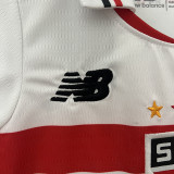 24/25 Sao Paulo Home Kids Soccer Jersey