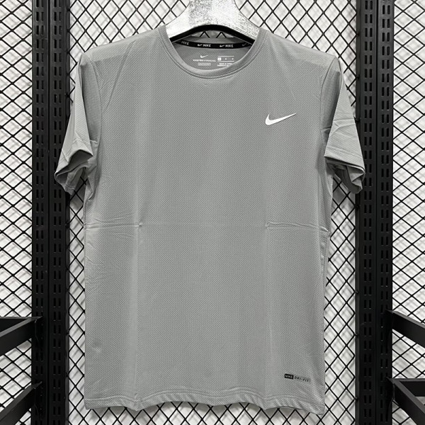 2025 T3334 NK White Grey Men's T-shirt Top白灰色