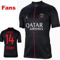 25/26 PSG Fourth Fans Soccer Jersey(D.DOUE# Number14)