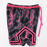 25/26 New Jordan Casual NBA Edition Lightning Plum Red shorts#C2440