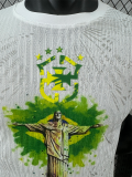 25/26 Brazil Christ statue White  Player Version Soccer Jersey