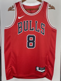 22/23 BULLS LAVINE #8 Red Top Quality Hot Pressing NBA Jersey
