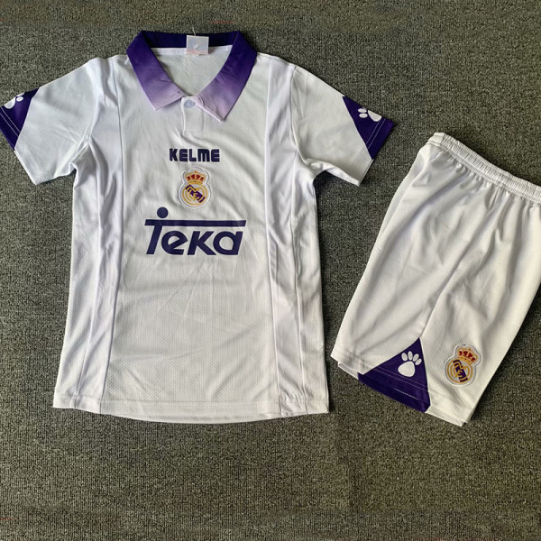 1997/1998 RMA Home Kids Retro Soccer Jersey