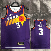22/23 SUNS PAUL #3 Purple Top Quality Hot Pressing NBA Jersey (Retro Logo)