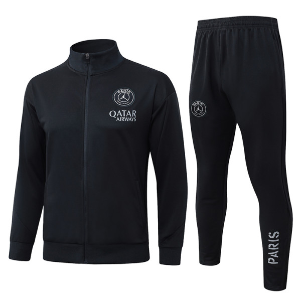 25/26 PSG Jordan Black Jacket Tracksuit #A25118