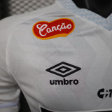 25/26 Santos FC Home Player Version Soccer Jersey(Print All Sponsor)(7K、背上NVA~SRTE)