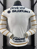 24/25 Pumas UNAM Away  Long Sleeve  Player Version Soccer Jersey