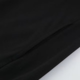 2025 AD Snake Year Commemorative Edition Black Hoodie Suit