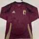 2024 Belgium Home Long Sleeve Fans Soccer Jersey
