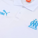 25/26 Marseille White polo shirts pants suit