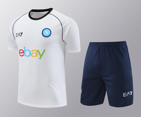 24/25 Napoli White Training Short Suit
