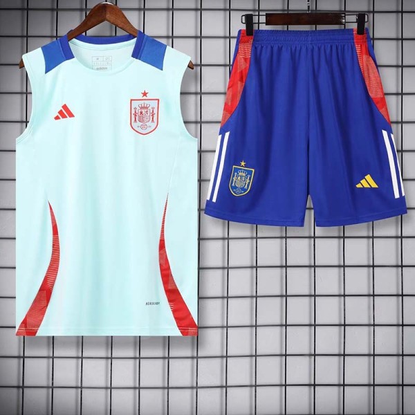 24/25 Spain Light Blue Tank top and shorts suit