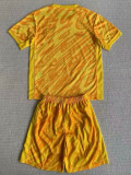 24/25 USA Yellow Goalkeeper Kids Soccer Jersey