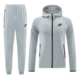 24/25 NM07 Grey Hooded Jacket Tracksuit
