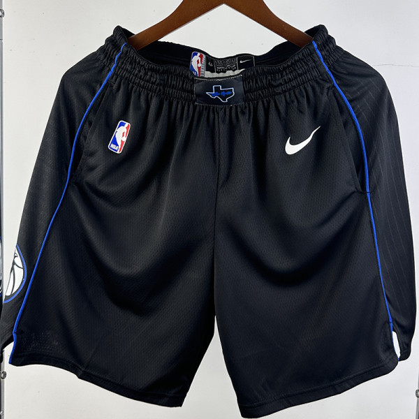 23/24 Mavericks Black City Edition Top Quality NBA Pants