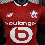 24/25  Lille Home  Player Version Soccer Jersey