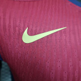 24/25 BAR  Red Home Player Version Soccer Jersey