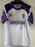 1994 Fiorentina White Retro Soccer Jersey