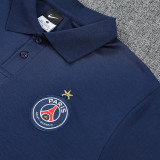25/26 PSG Royal Blue polo shirts pants suit