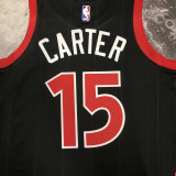 22/23 RAPTORS CARTER #15 Black red Top Quality Hot Pressing NBA Jersey (Trapeze Edition)