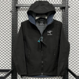 2025  RK906 ARCTERYX Black Thickened Assault  Hooded Windbreaker (加厚冲锋衣）