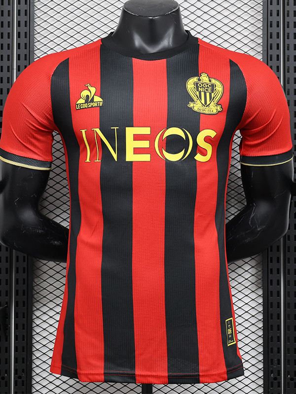 24/25 Nice Home  Player Version Soccer Jersey
