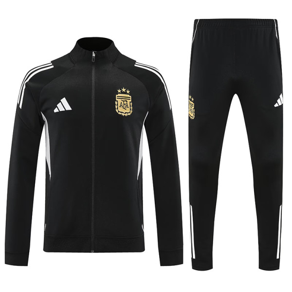 25/26 Argentina Black Jacket Tracksuit