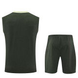 25/26  CHE Army Green Tank top and shorts suit