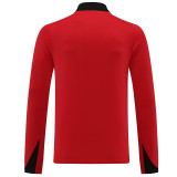 24/25 NK Red Half Zipper Sportswear # 812红色(半拉链)