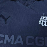 24/25 Marseille 125th Anniversary Edition Black  Kids  Player Version Soccer Jersey